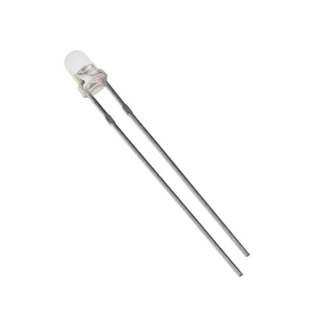 LED آبی 3 میلیمتر شفاف پایهدار نمای اصلی