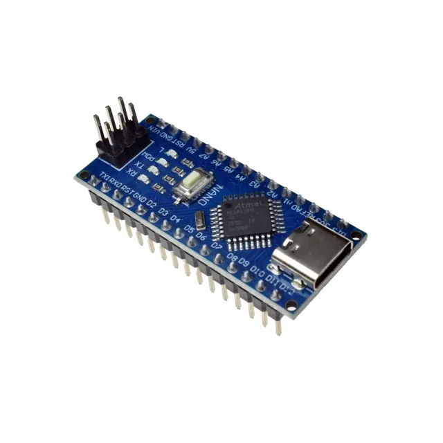 برد Arduino Nano CH340 Type-C با تراشه ATmega328 و پورت USB Type-C