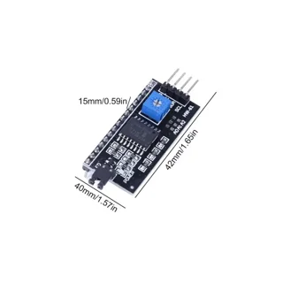ابعاد ماژول I2C مخصوص LCD کاراکتری PCF8574