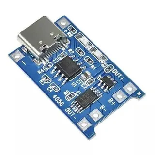 ماژول شارژر باتری لیتیومی TP4056 با USB Type-C و مدار محافظ